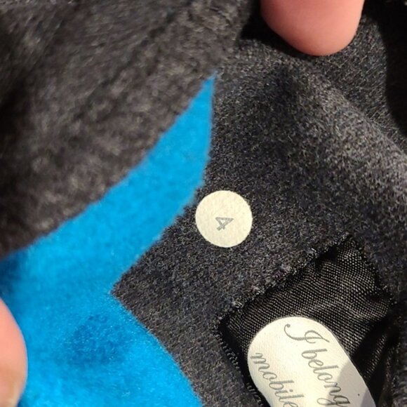 Lululemon Scuba Hoodie heathered grey  and blue zipper - Picture 6 of 8